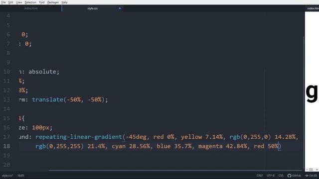 Rainbow Gradient Text Animation using HTML & CSS смотреть онлайн