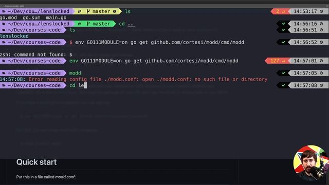 Dynamic Reloading - Web Development with Go Sample смотреть онлайн