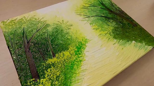 How to Paint a Road to the Dream / Acrylic Texture Painting смотреть онлайн