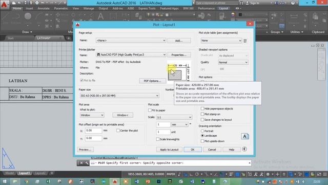 MENGUBAH FILE DWG ke PDF || MENYIMPAN FILE PDF DI AUTOCAD || PERBEDAAN ISO A3 & ISO FULLBLEED A3 смотреть онлайн