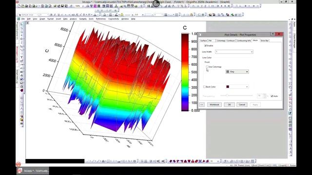 3D Colormap plot in OriginPro смотреть онлайн