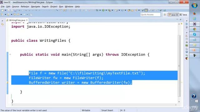 33 Java Streams Writing in TXT and CSV files смотреть онлайн
