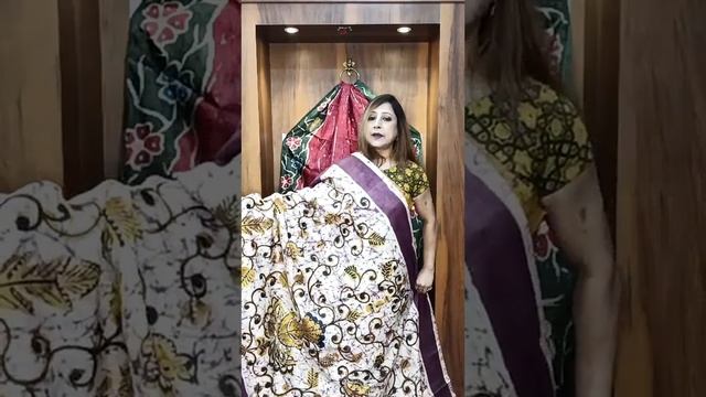"??????? ???????? :- Indonesian Batik Saree" || Pure Tussar || Wax Print Saree || Free Booking смотреть онлайн