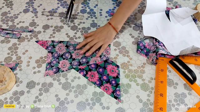 ✂️🪡🧵Сшила халат на запах🧵🪡✂️