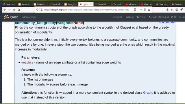 Community Detection using Python-Igraph смотреть онлайн