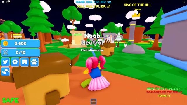 Прокачка от НУБ до ПРО в Симулятор НИНДЗЯ! Ninja Slashing Simulator Roblox смотреть онлайн
