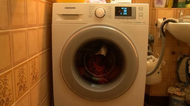 Samsung WF60F4E4W2W ecobubble washing machine/pralka/vaskemaskine/rentadora смотреть онлайн