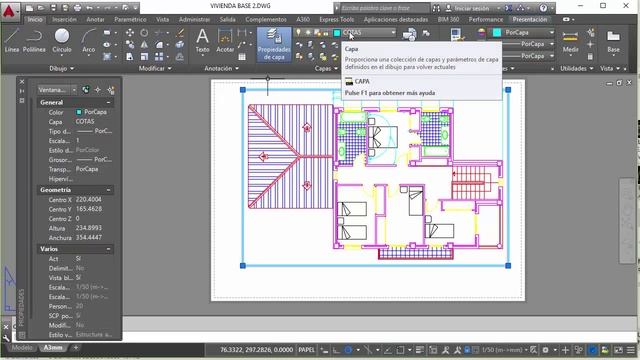 Curso de AutoCAD 2016. Imprimir una casa, (método m - mm) смотреть онлайн