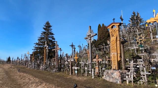 Место покаяния Гора Крестов. Шауляй. Литва.Kryžiu Kalnas. смотреть онлайн