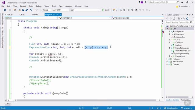 008-05. Working with IQueryables and Expression Trees