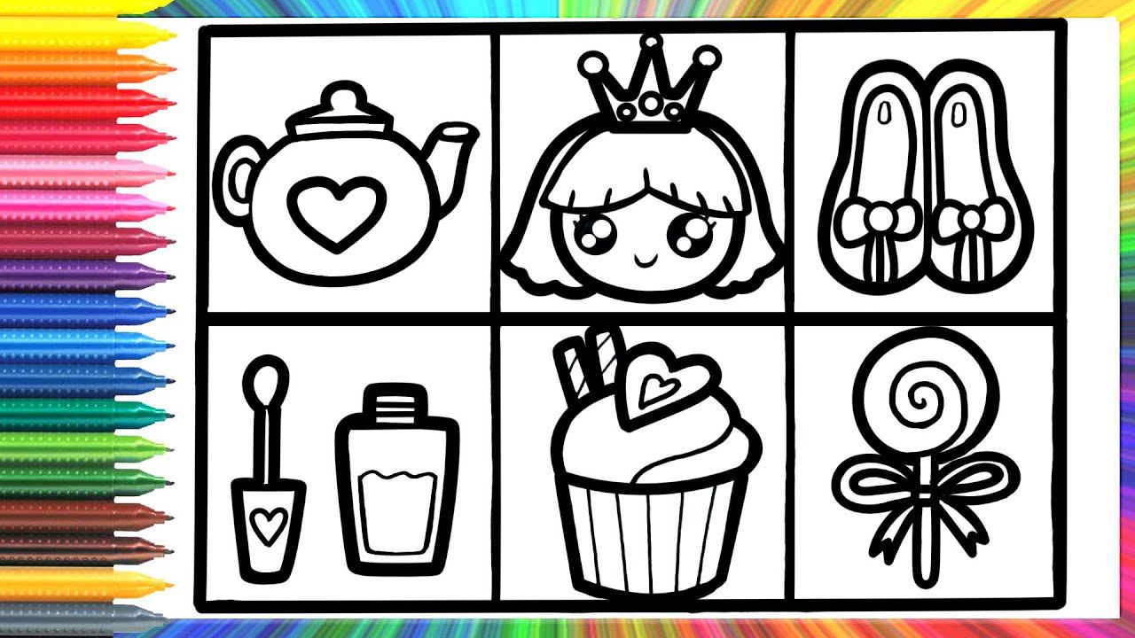 How To Draw A Princess And Accessories/Cara Menggambar Seorang Putri Dan Aksesoris