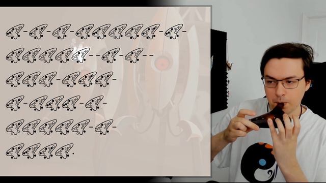Portal 2 - Cara Mia Addio - Ocarina Tutorial / Tabs