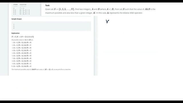 Hacker Rank Day 29 : Bitwise AND| Java | HackerRank Solution | 30 Days Of Code | смотреть онлайн