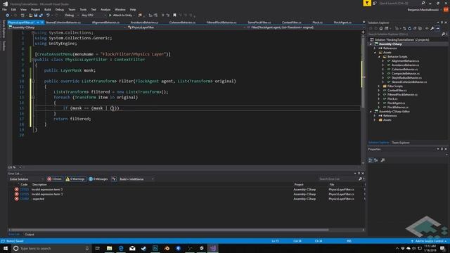 Flocking Algorithm in Unity, Part 9: Avoiding Obstacles смотреть онлайн