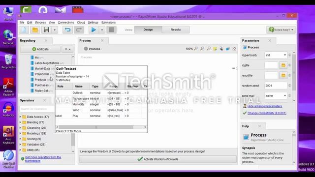 TEC 408_Week 03_Running a process in RapidMiner and Viewing the Result смотреть онлайн