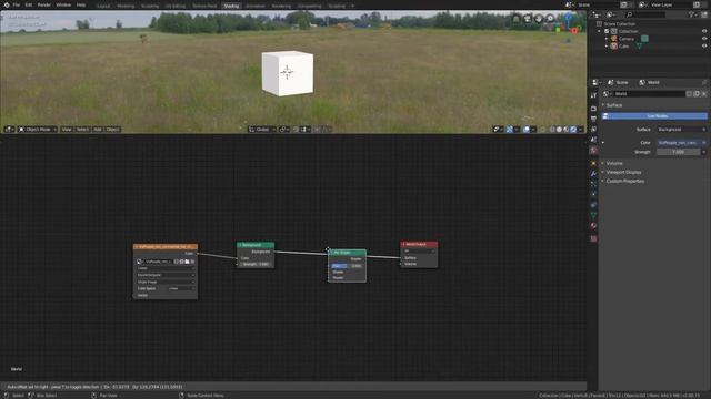 How to add HDRI + Color background directly in Blender - Begginer Tutorial смотреть онлайн