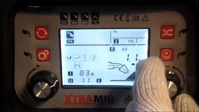 настройки полуавтомата  DECAPOWER  XTRAMIG