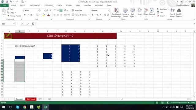 Thủ thuật Excel ỨNG DỤNG VI DIỆU CỦA CTRL + D MÀ ÍT NGƯỜI BIẾT смотреть онлайн