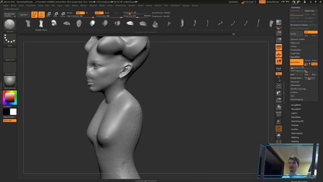 07 Zbrush для начинающих | DynaMesh (Урок) смотреть онлайн