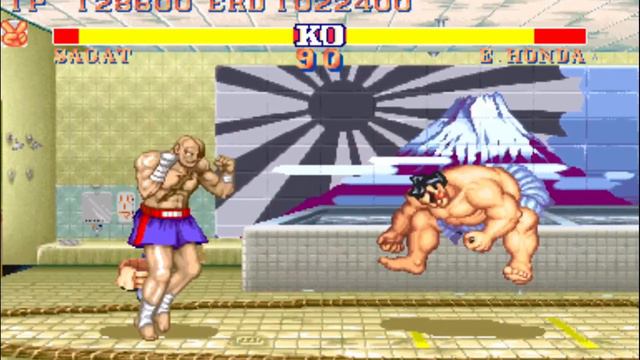 Sagat vs E. Honda ➤ Only Tiger Uppercut ➤ Street Fighter II' Champion Edition смотреть онлайн