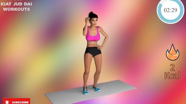 Simple Exercises to Lose Belly Fat | KIAT JUD DAI смотреть онлайн