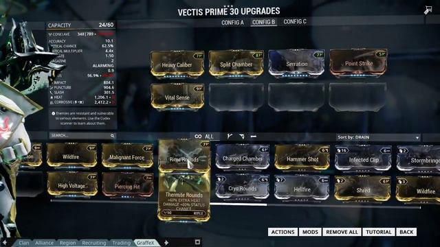 Warframe: Vectis Prime Build 17.4.4 смотреть онлайн