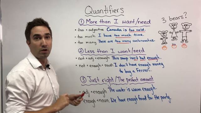 Quantifiers: enough, too many, too much смотреть онлайн
