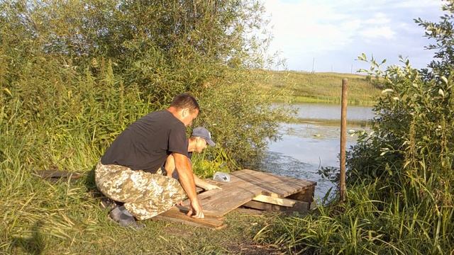 Строим навес на рыбалке. смотреть онлайн