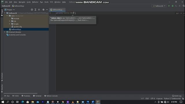 Using our Frist code of Python(The Print Function(Hello World Programme)) смотреть онлайн