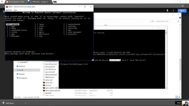 Setup MikroTik Router OS 5.20 on GNS3 1.5.2 (qemu-2.4.0) смотреть онлайн