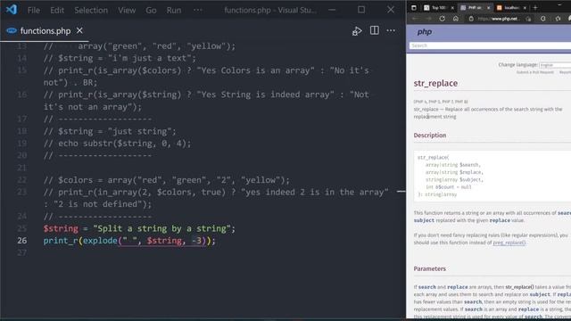 Top 100 PHP functions ( 1 - 10 ) | شرح عربي | PHP смотреть онлайн