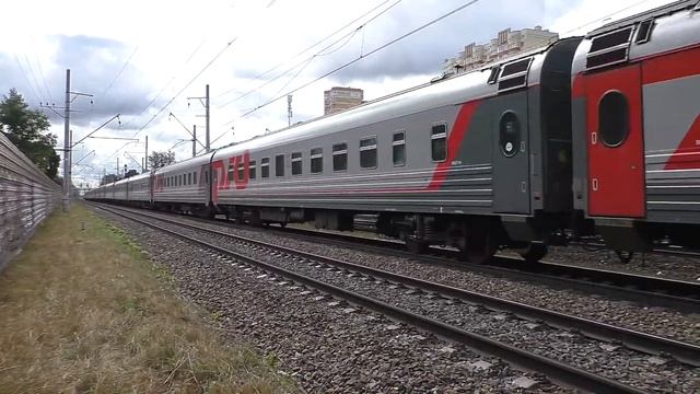 Электровоз ЧС7-017 (ТЧЭ-18) со скорым поездом №065Э Тольятти - Москва. смотреть онлайн