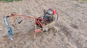 Мотоблок Луч МБ-1 1988 года с двигателем ДМ-1 на хх.