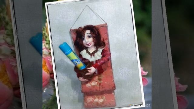 Кукла из капрона - Хранительница туалетных принадлежностей. Мадам "Фу-фу". смотреть онлайн