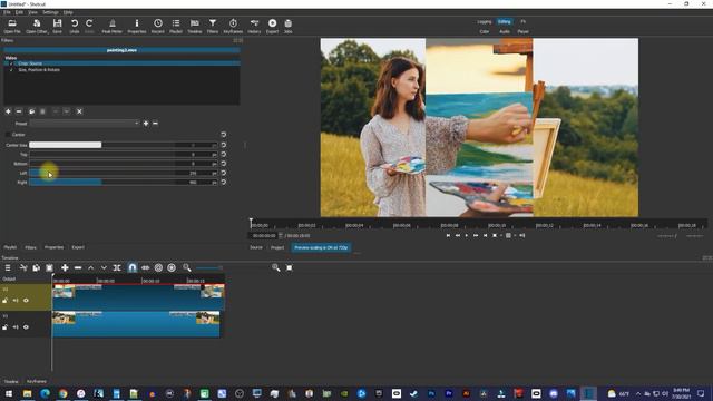 Shotcut : How to create a Split Screen Side by Side Video смотреть онлайн