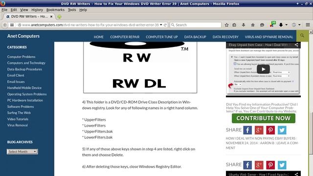 DVD RW Writers - How to Fix Your Windows DVD Writer Error 39 смотреть онлайн