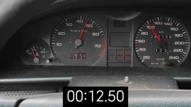 Audi 100 С4 2.3 мкпп.Разгон до 100км!!!