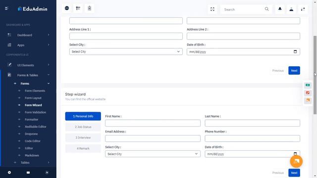 Education Dashboard Bootstrap Admin Template with LTR Theme смотреть онлайн
