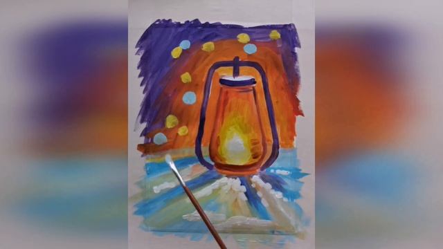 КАК НАРИСОВАТЬ НОВОГОДНИЙ ФОНАРЬ ГУАШЬЮ смотреть онлайн