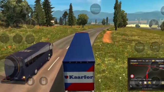 Euro truck simulator 2 mobile par kaise chalayen | ets2 gameplay for Android | ets2 no verification смотреть онлайн