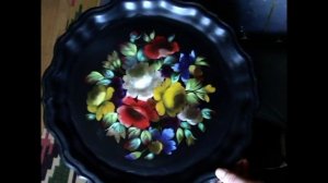 №3 Бесплатный Видеокурс по Жостовской росписи для начинающих. Роспись Жостовского подноса