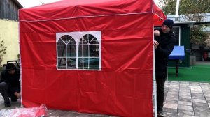 Шатер-гармошка-трансформер 3х3м. Честный обзор. Доработки