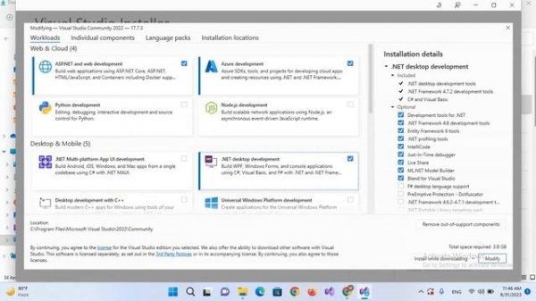 Visual Studio Python - How to setup python on visual studio 2022