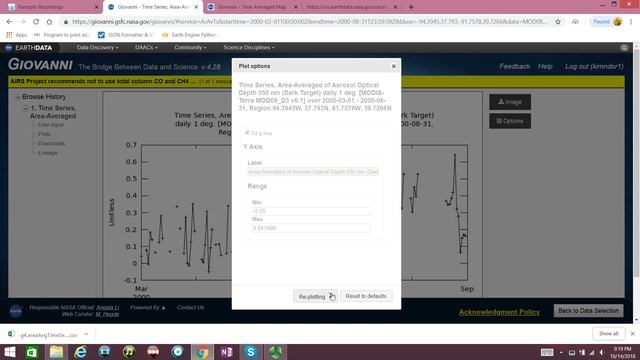 GIOVANNI NASA Portal to Plot and Download Environmental Data смотреть онлайн