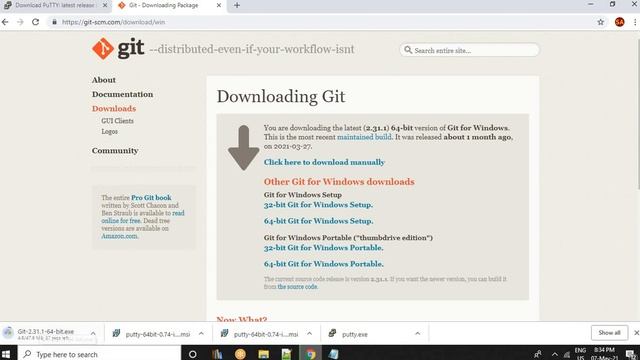 Putty/Gitbash Software Installation смотреть онлайн