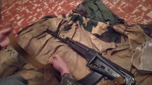 как установить ремень на АК (акс74)