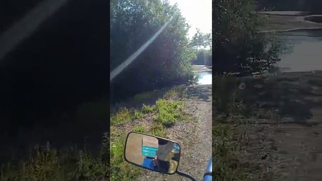 В брод через Таналык на мототракторе. смотреть онлайн