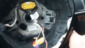 Как снять руль Шкода Октавия