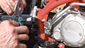 Ремонт главного тормозного цилиндра питбайка.