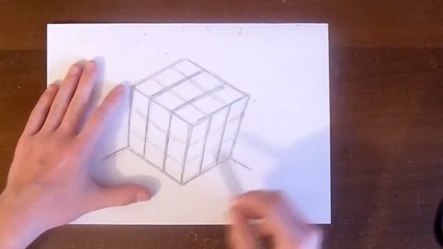 Уроки рисования.Учимся рисовать кубик рубик.How to Draw rubik cube. смотреть онлайн